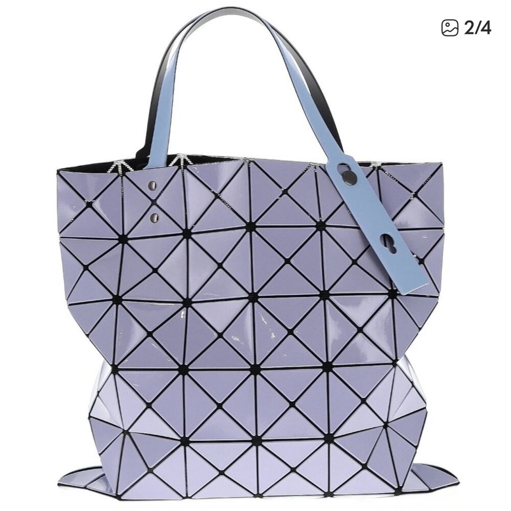 Issey Miyake Two-Toned Geometric Tote